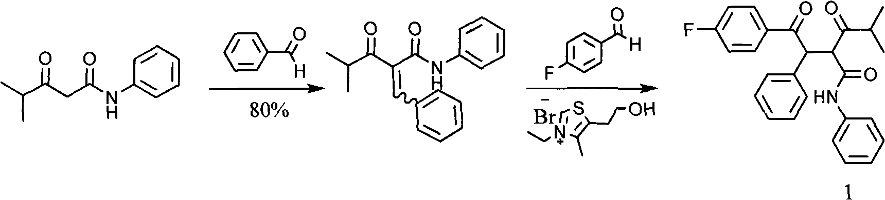 New synthetic method for (earth)4-fluor-alpha-(2-methyl-1-oxypropyl )-gamma-oxo-N, beta-diphenyl benzene butanamide