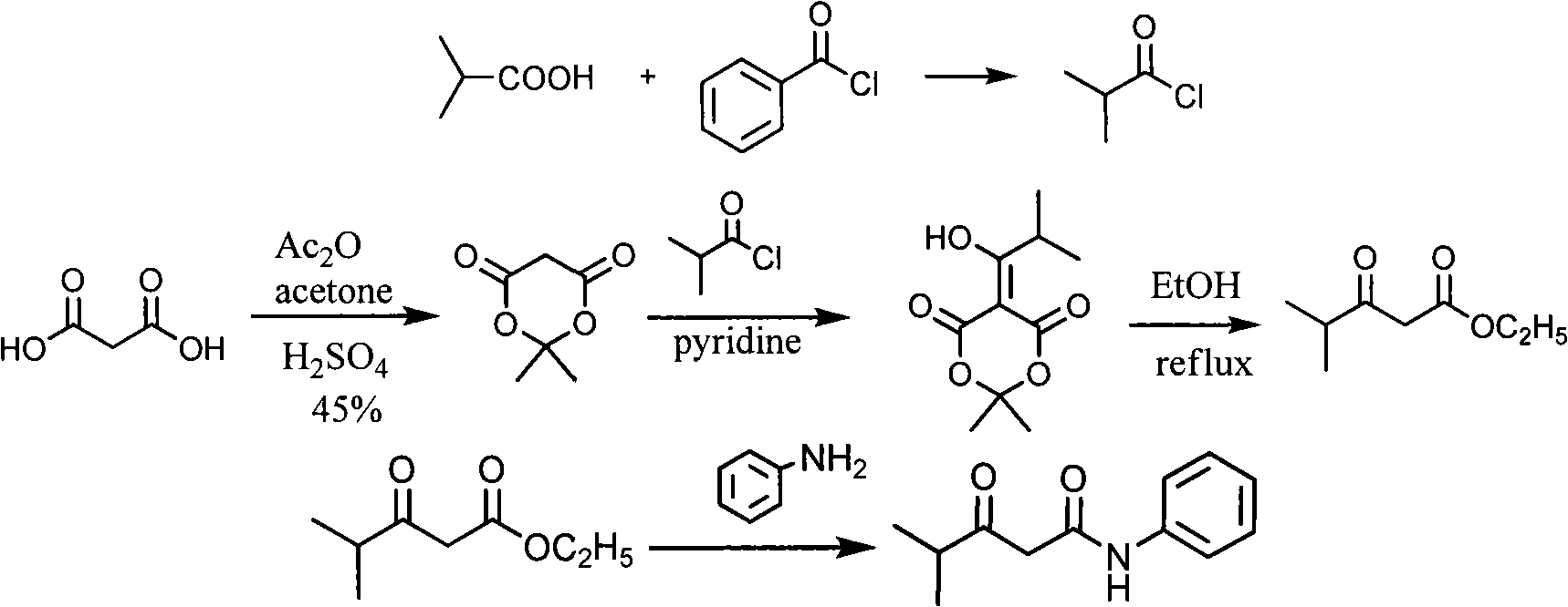 New synthetic method for (earth)4-fluor-alpha-(2-methyl-1-oxypropyl )-gamma-oxo-N, beta-diphenyl benzene butanamide
