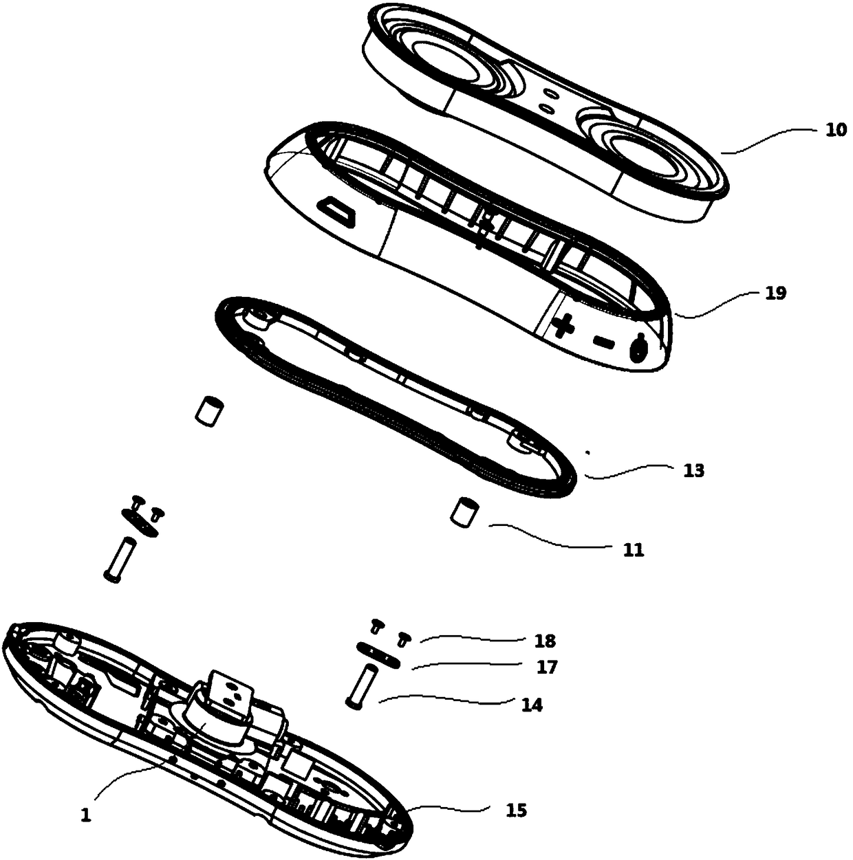 Audio set capable of realizing switching between high pitch and low pitch