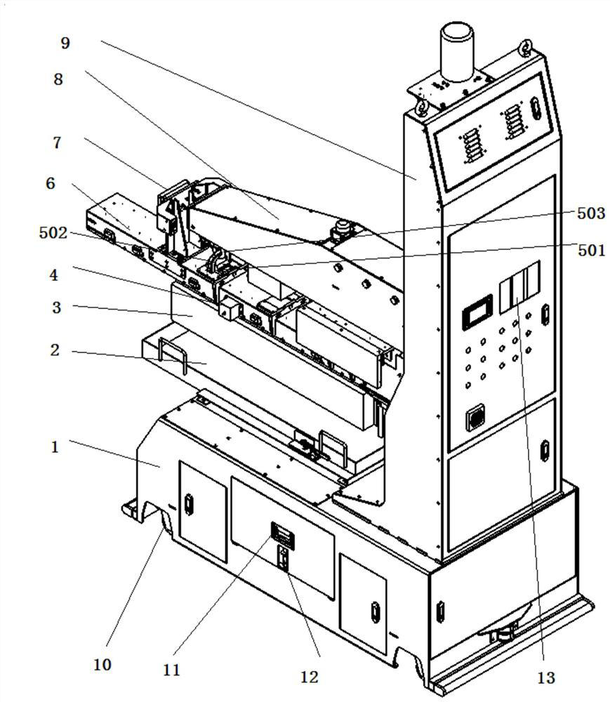 A clamping mechanism for loading and unloading silicon rods