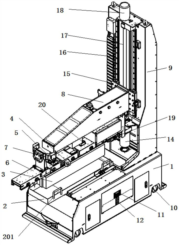 A clamping mechanism for loading and unloading silicon rods