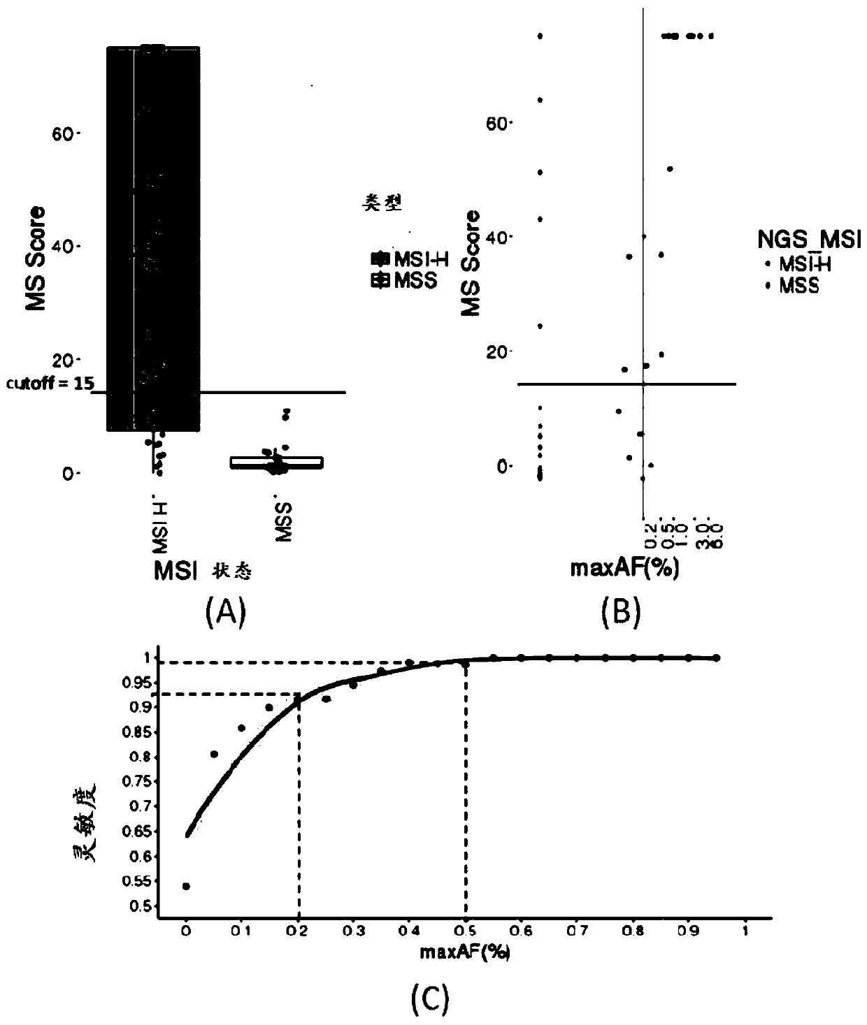 A microsatellite biomarker combination, detection kit and use thereof