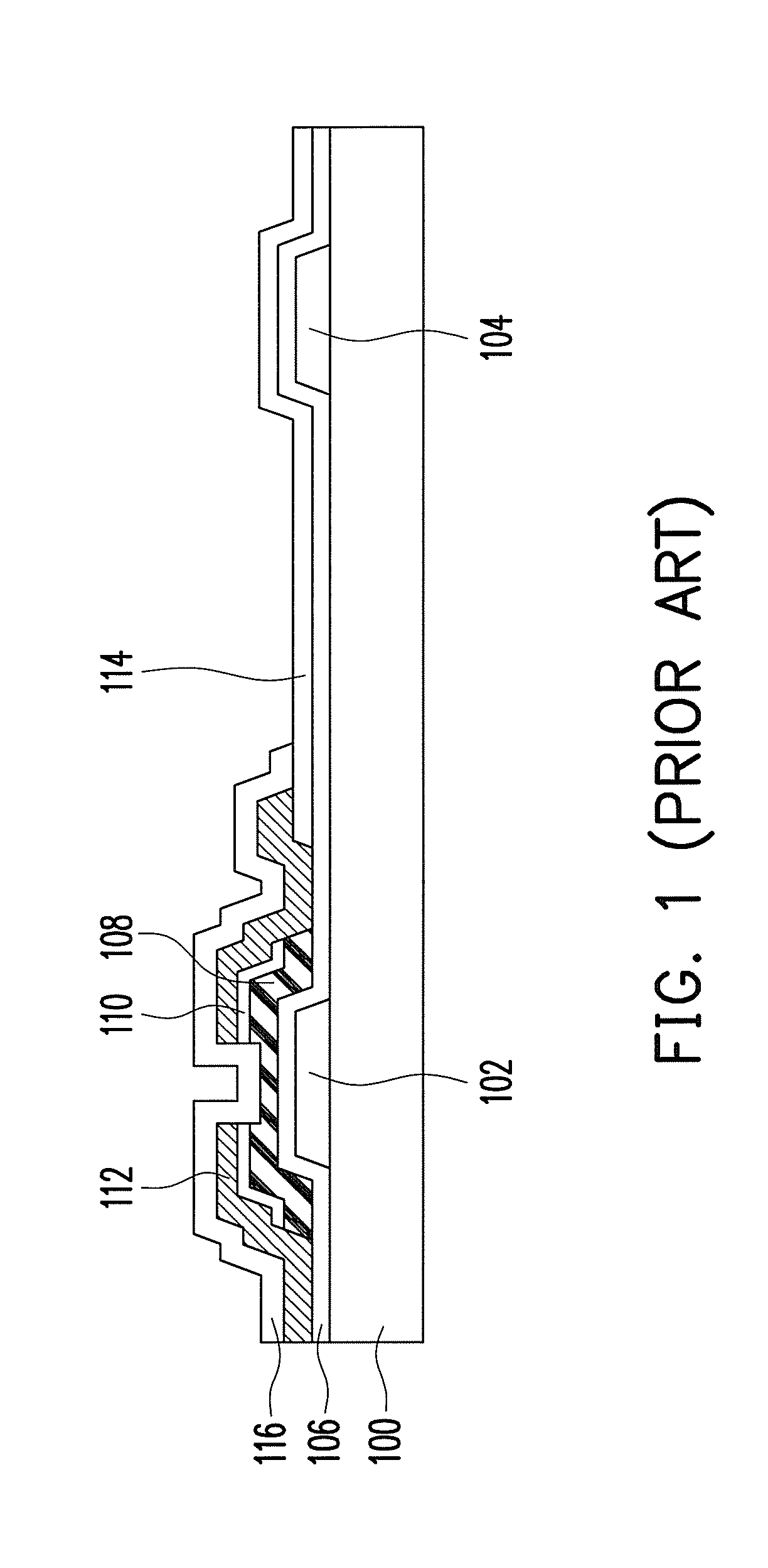 Structure of thin film transistor array