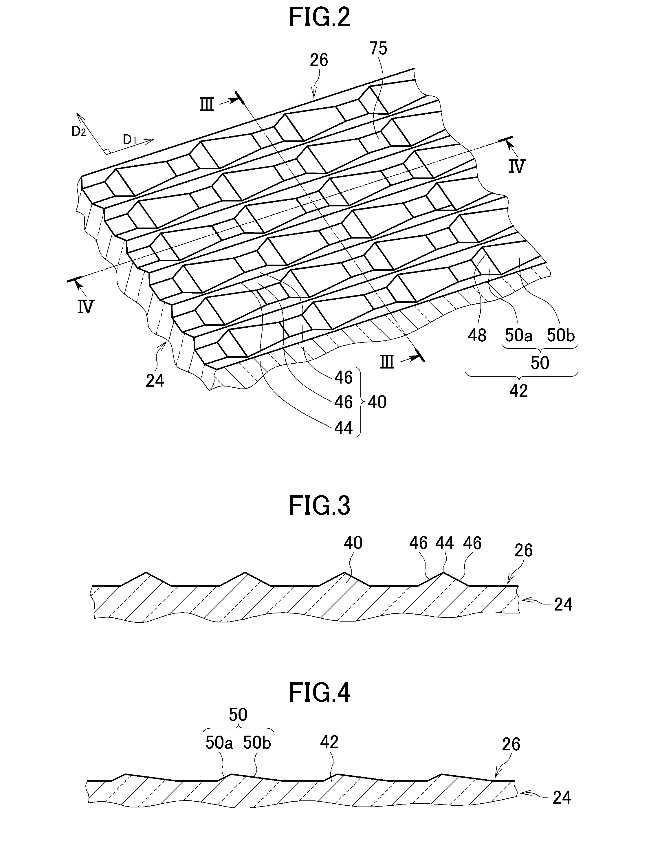 Display device with light guide plate having irregularities on front light exit surface