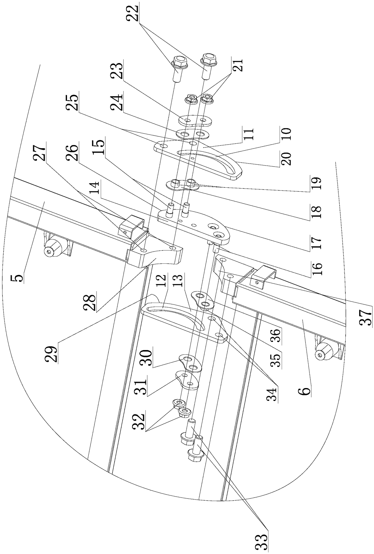 Folding mechanism for running-machine running board and running machine thereof