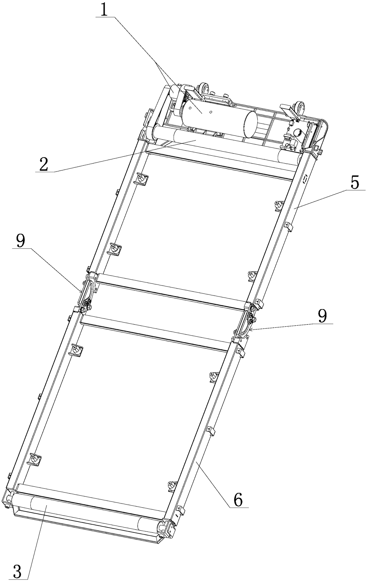 Folding mechanism for running-machine running board and running machine thereof