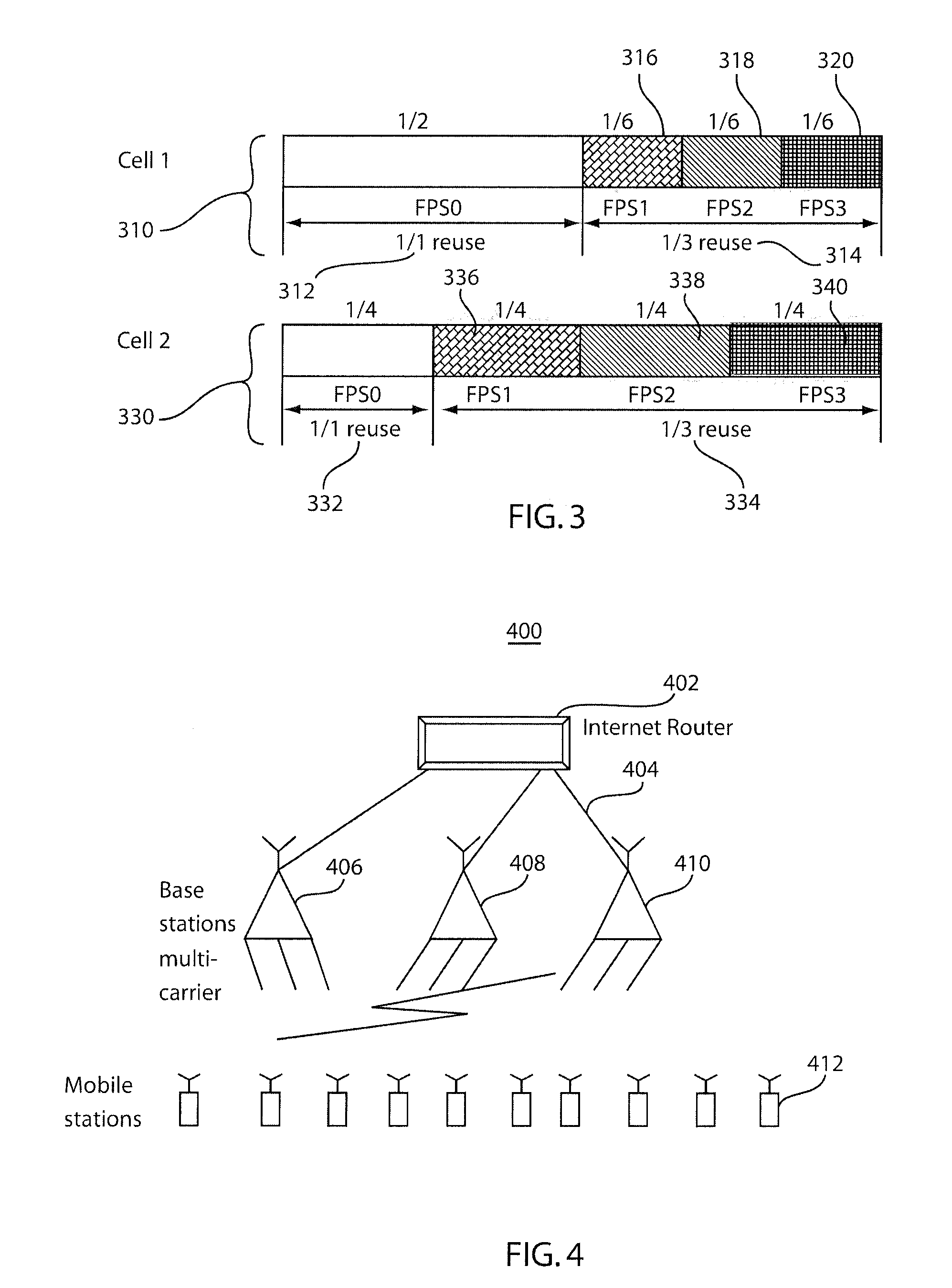 Methods and systems for dynamic and configuration based fractional frequency reuse for uneven load distributions