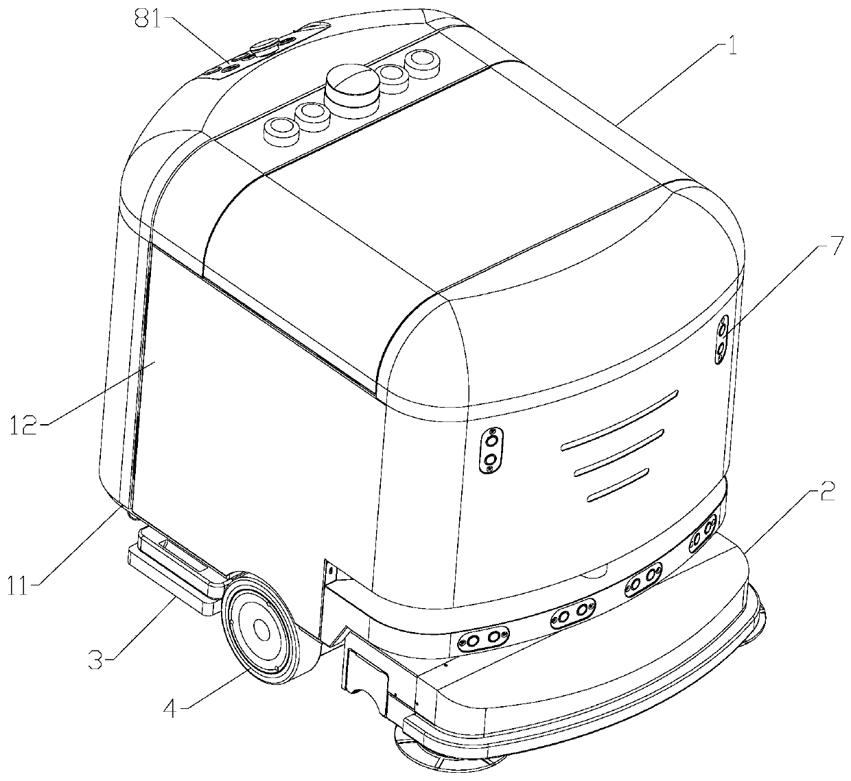 Commercial intelligent cleaning robot