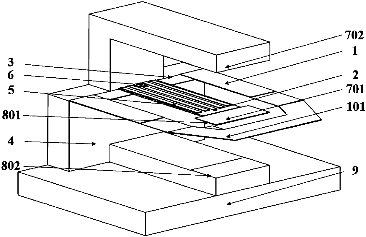 High-sensitivity piezo-resistive-capacitance superimposed force-sensitive sensor based on synchronous resonance