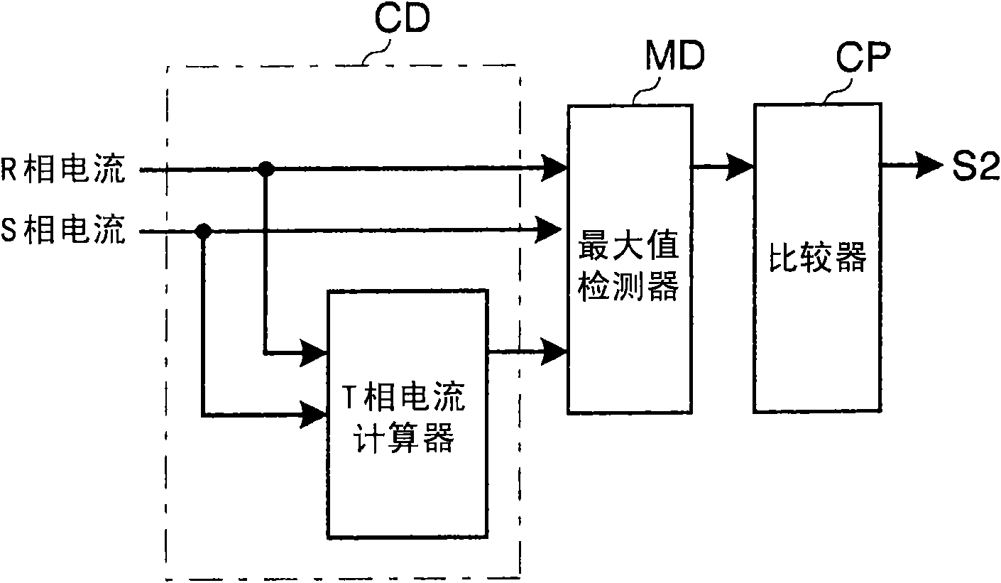 Power supply device for driving electric motor