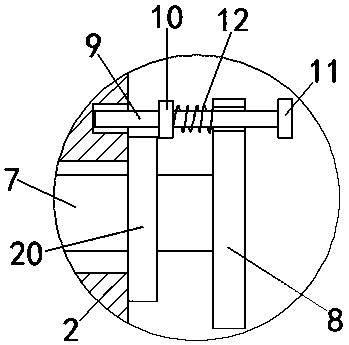 A detachable support for lifting small electric equipment