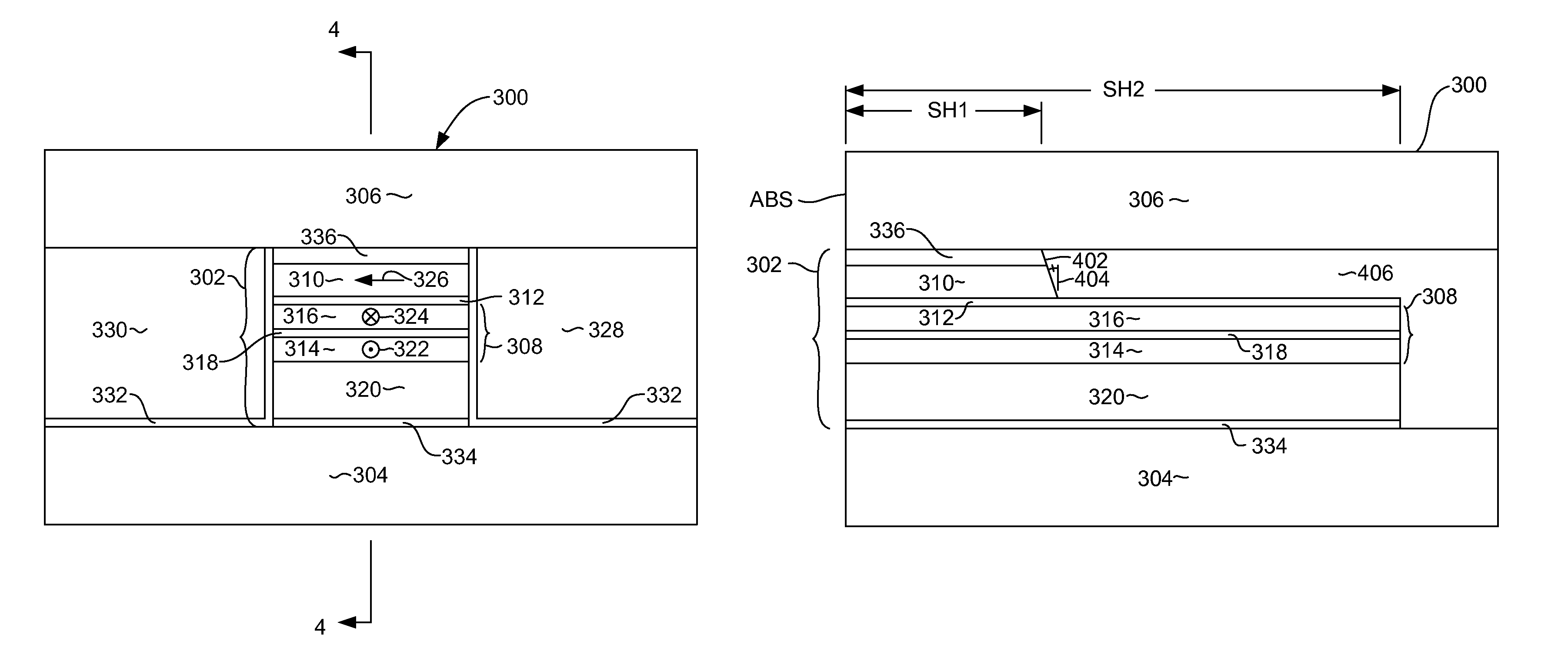 Magnetic sensor having optimal free layer back edge shape and extended pinned layer