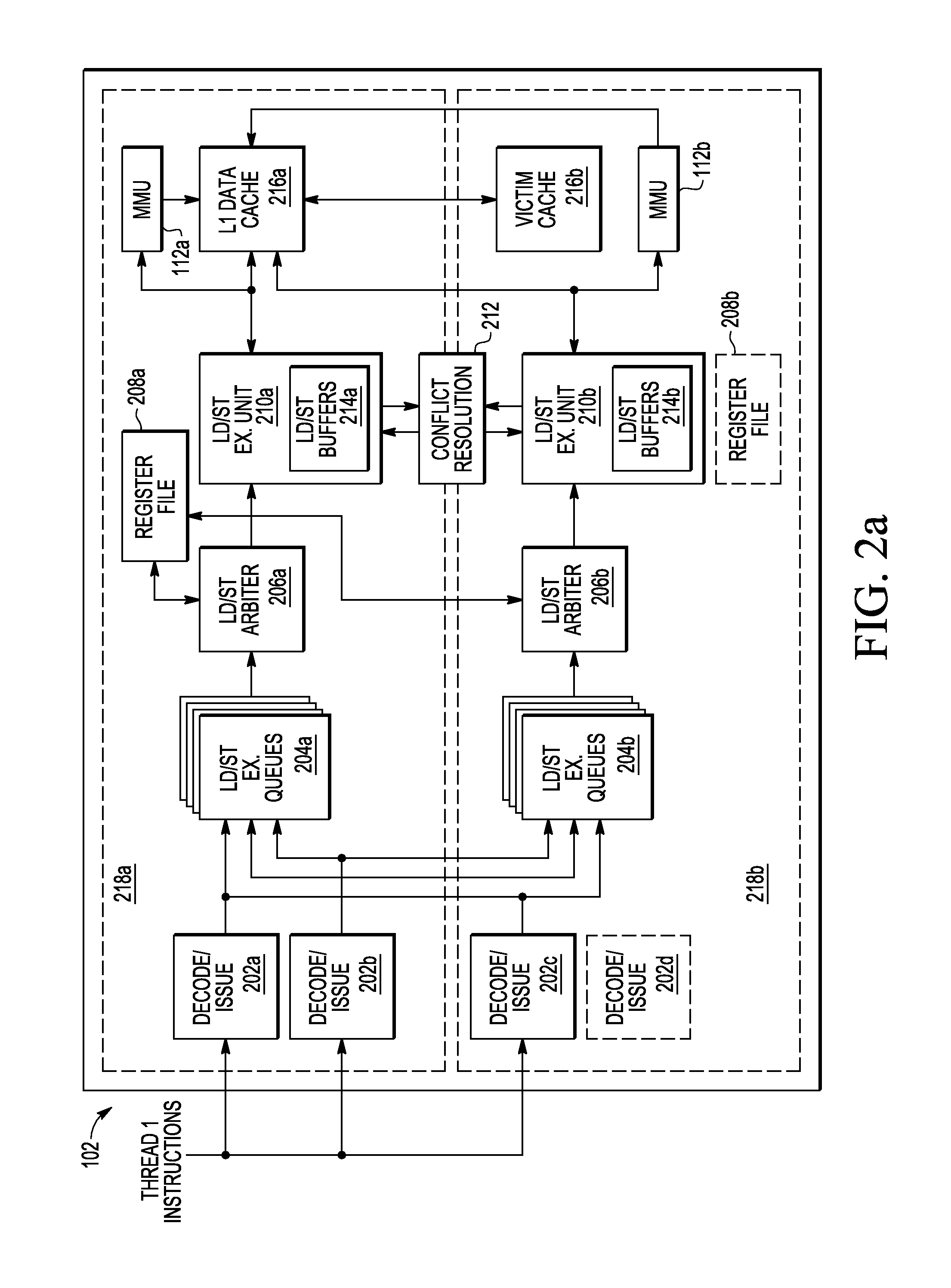 Systems and methods for configuring load/store execution units