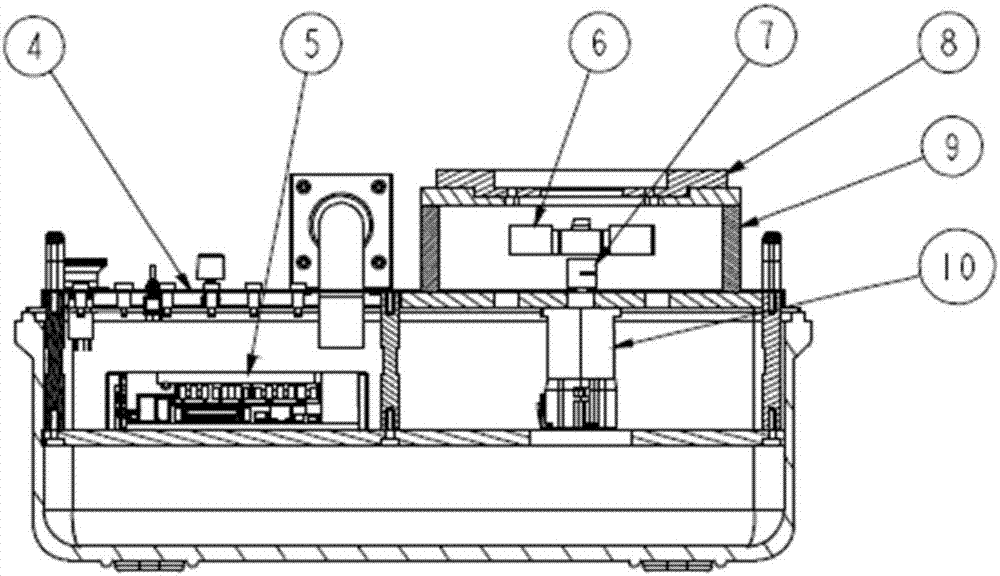 Coding speedometer detection device and method based on servo control technology