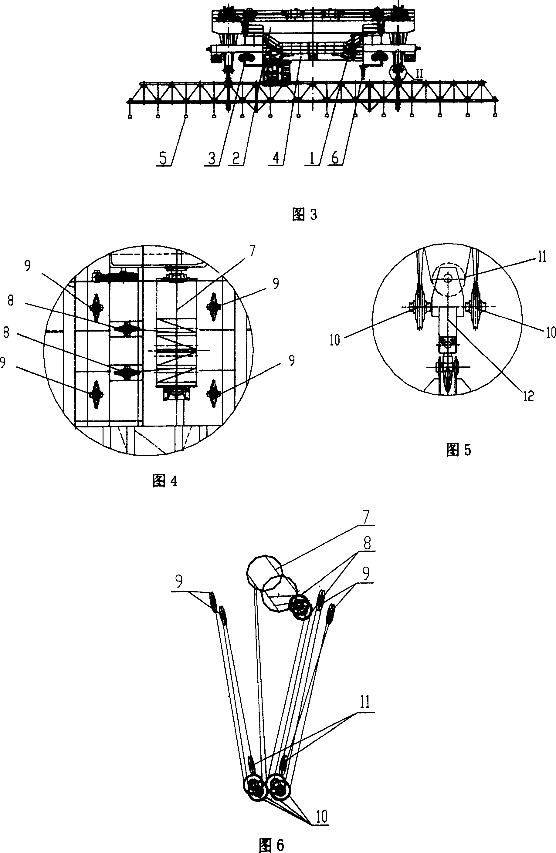 Method for preventing swinging of beam hanging and steel plate during starting and braking of electromagnetic beam hanging crane