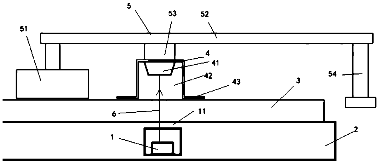 A detection device and working method for chemical mechanical polishing pad wear