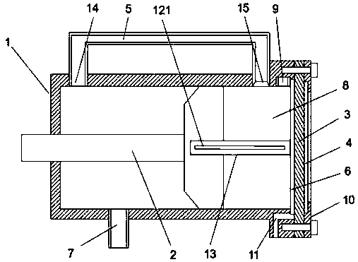 A long-term continuous detection device for underwater gas and liquid