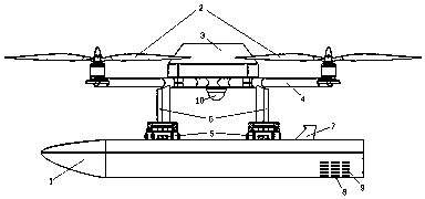 An air carrying, deploying and recovering system of a small underwater vehicle