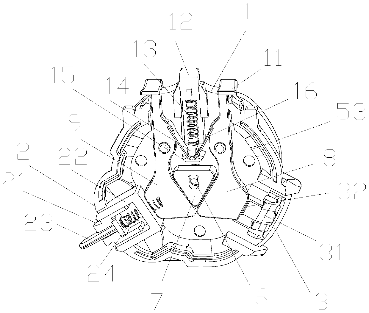 Shaver with multi-structure scraper head connecting structures