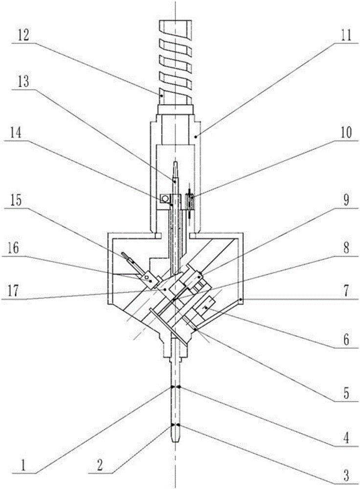 Angle gauge for conical surface measurement and measurement and calculation method of angle gauge