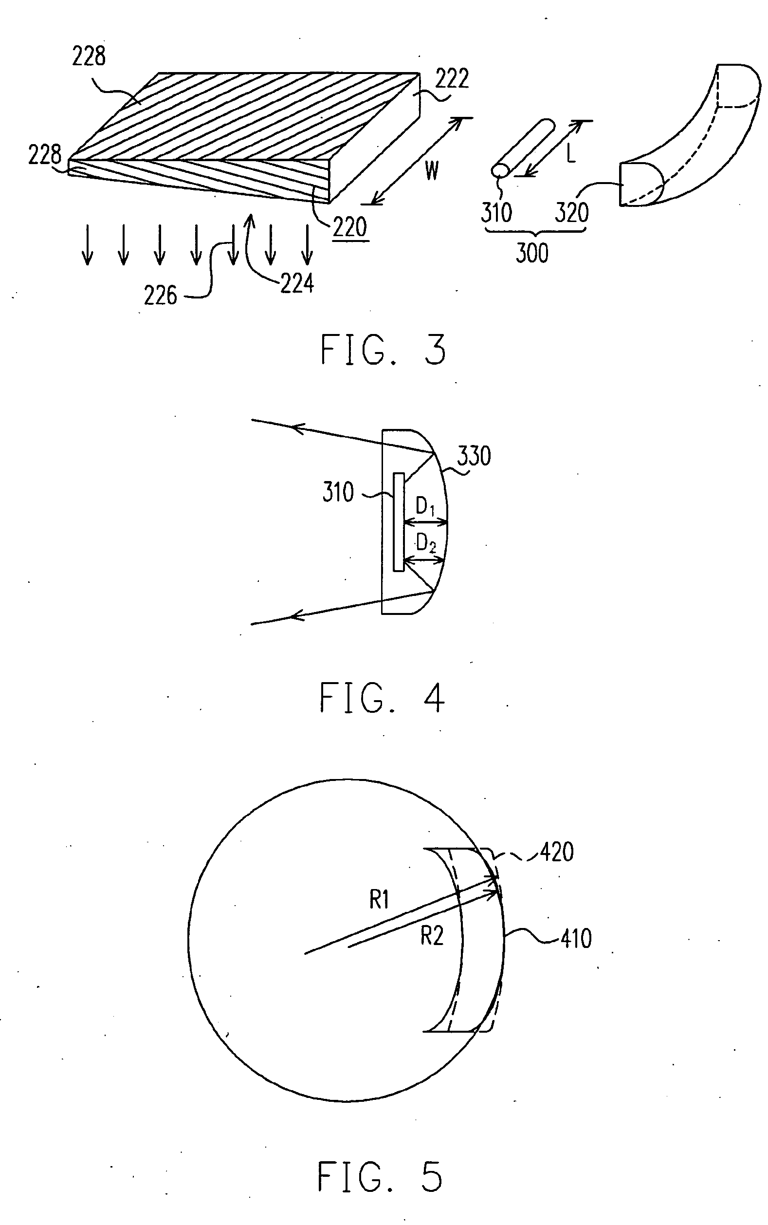 Lamp module for planar source device