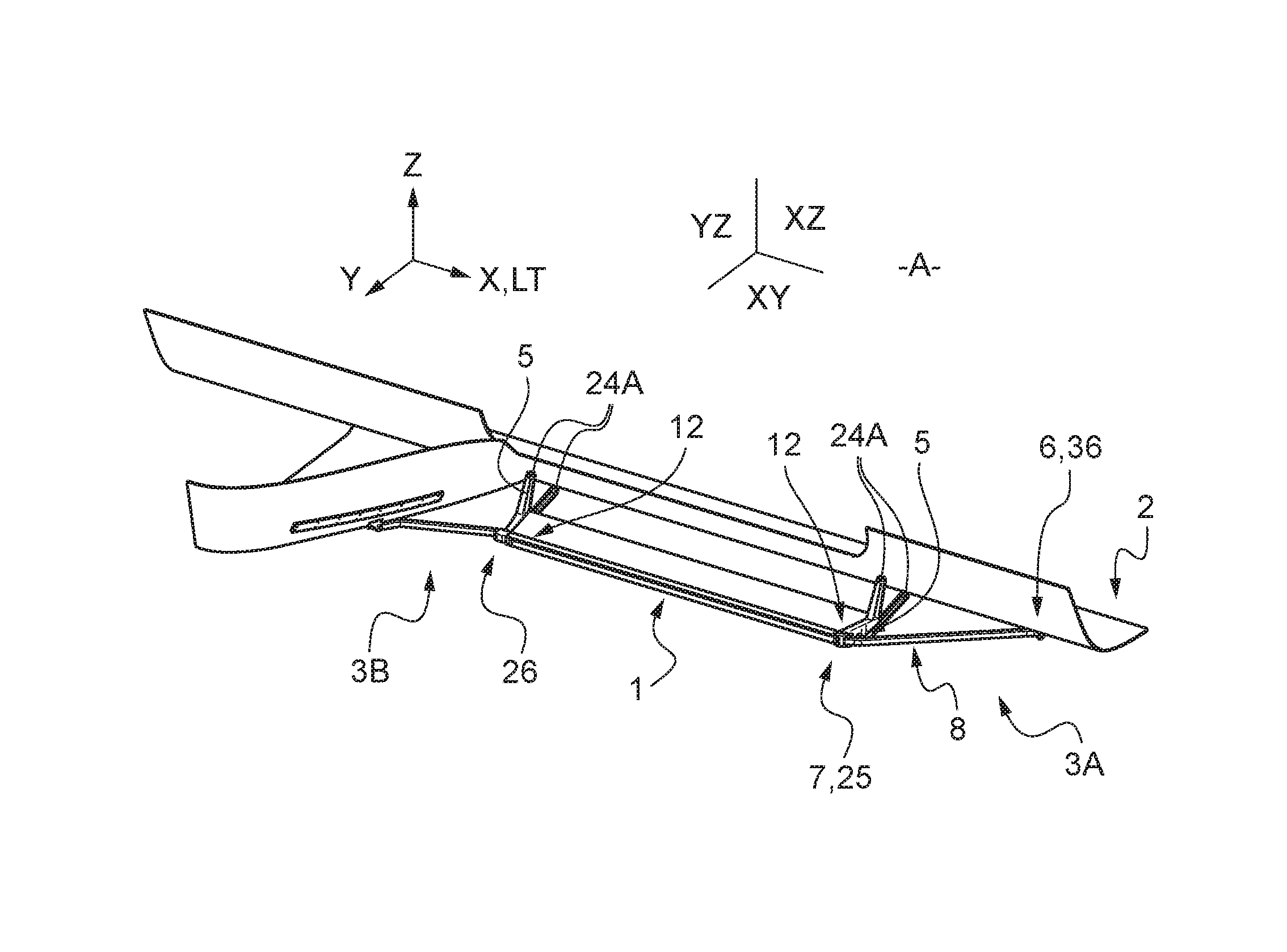 Deflector assembly for an aircraft