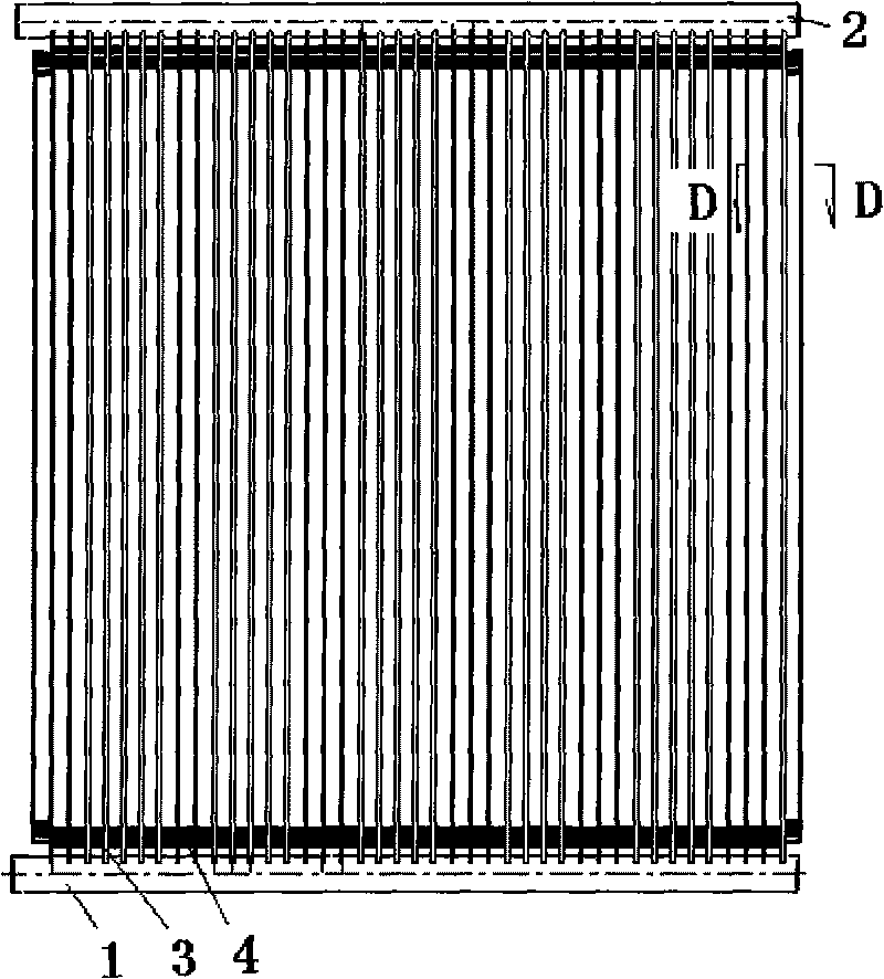 Parallel flow heat exchanger and wing band structure thereof