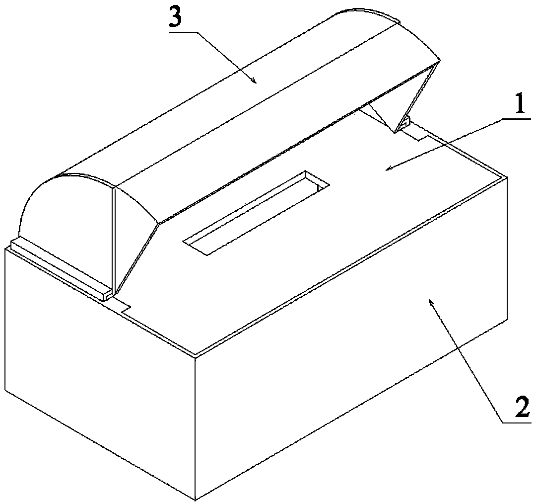 Dustproof tissue box capable of automatically adjusting height