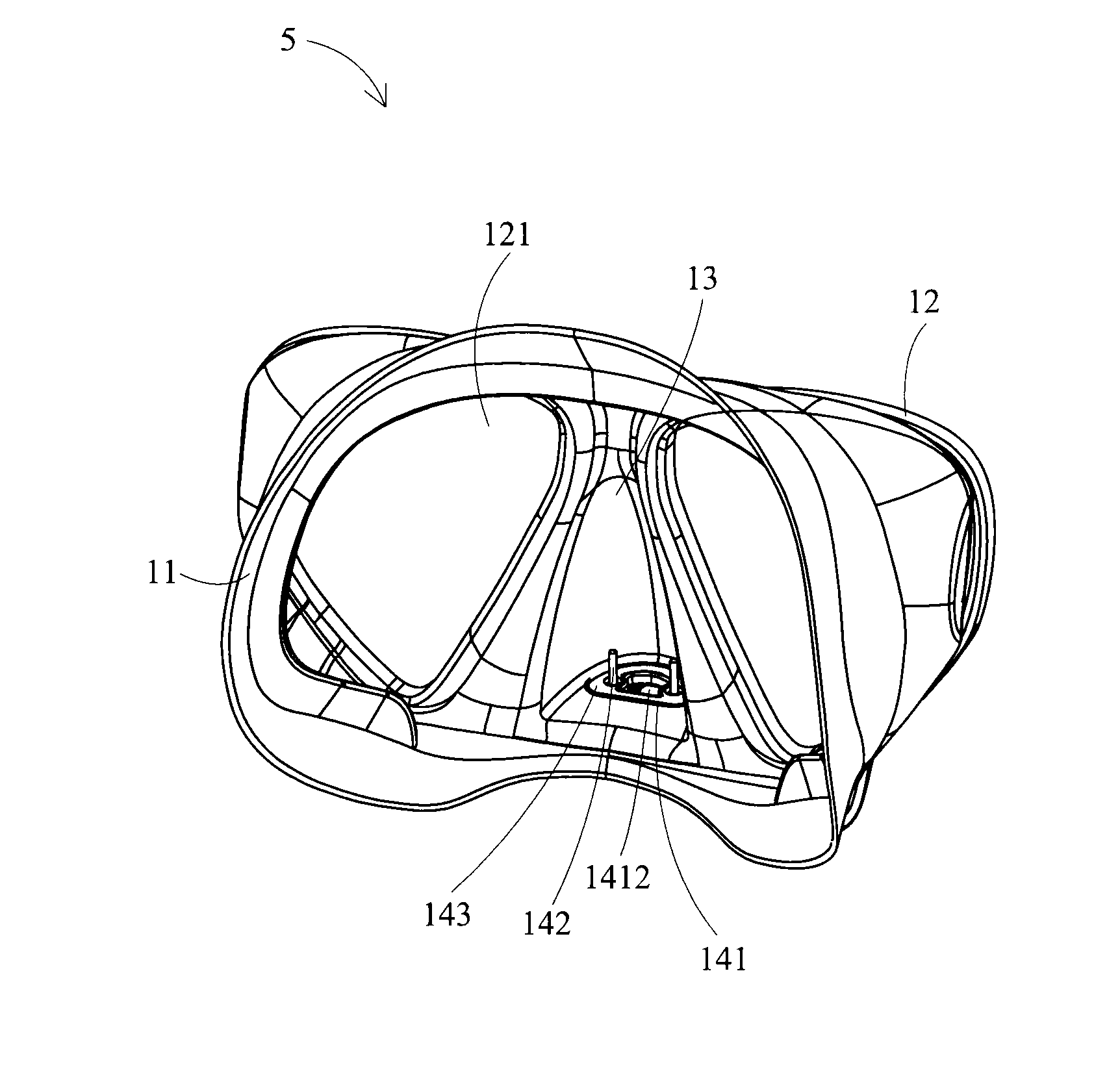 Goggle mask, check valve device thereof and method for manufacturing a check valve device thereof