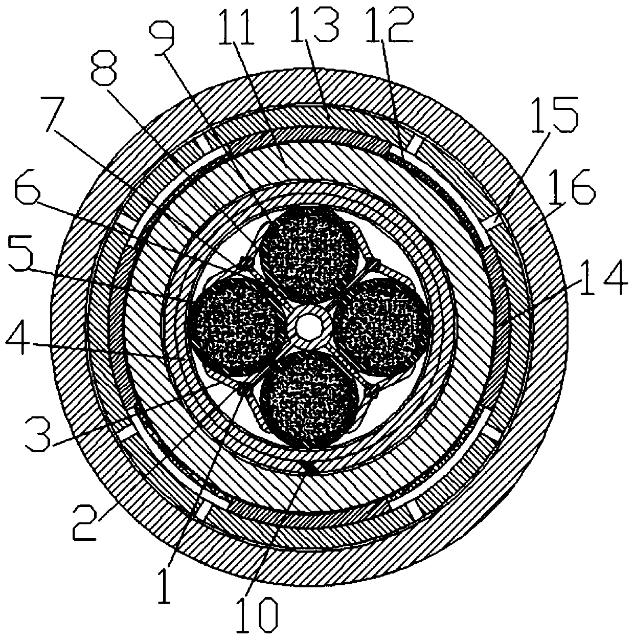 Movable anti-aging cable for stacker-reclaimer