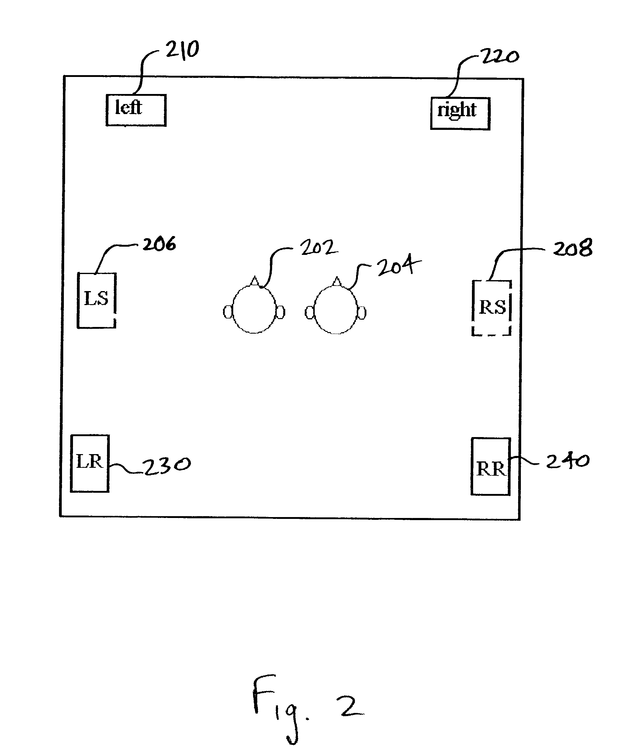 Discrete surround audio system for home and automotive listening