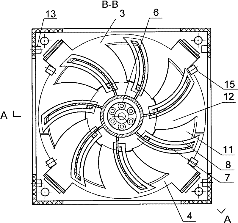 Permanent-magnet fan blade and wind power generation integrated machine