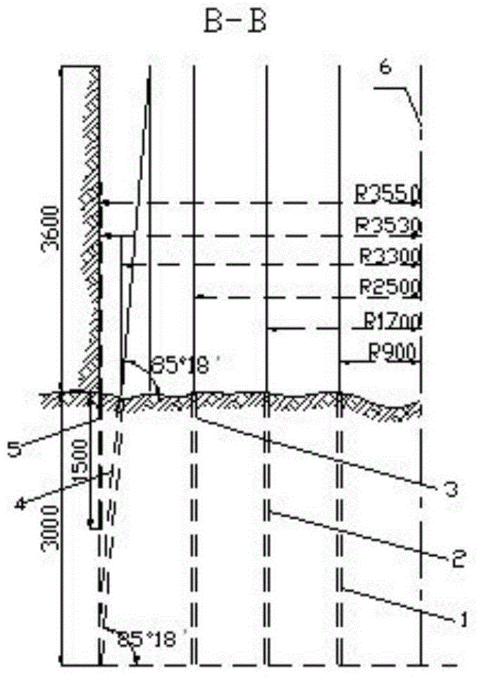 Construction method for additionally forming periphery auxiliary holes in periphery of vertical shaft periphery hole