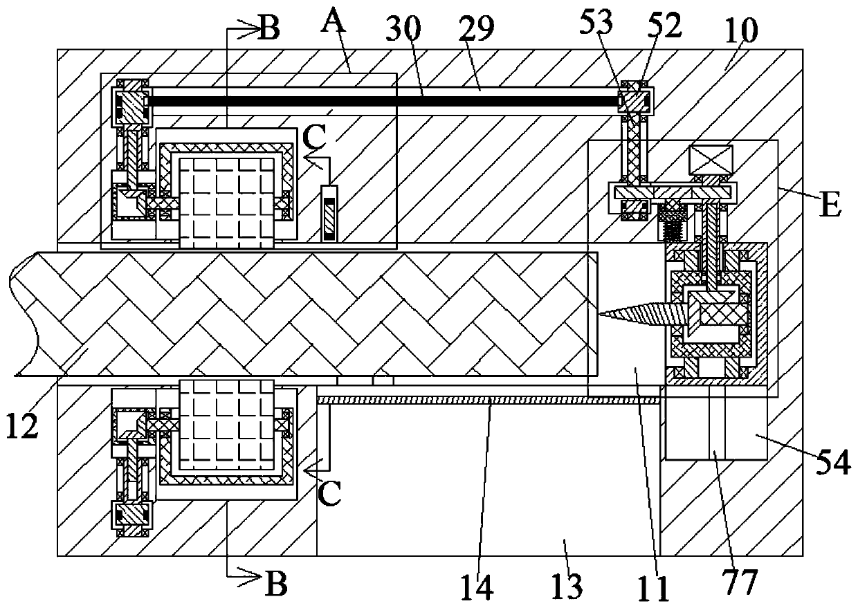Thin wood chip processing device