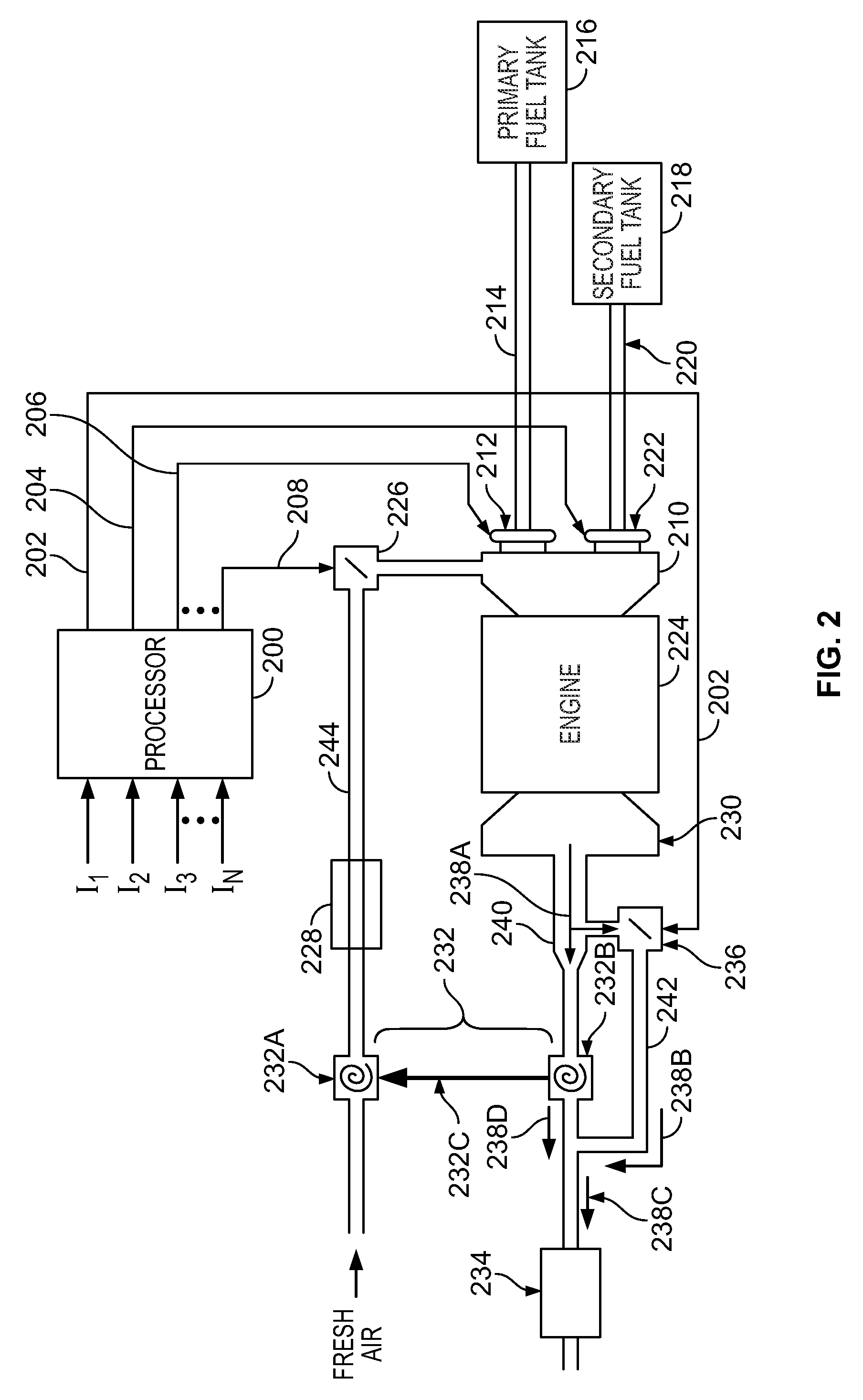 Bi-fuel engine with variable air fuel ratio