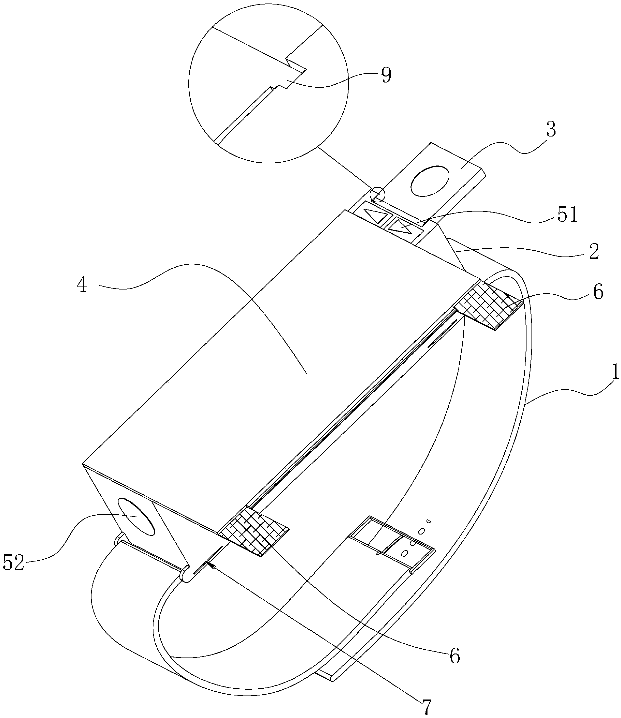 Camera-shooting bracelet applying flexible screen