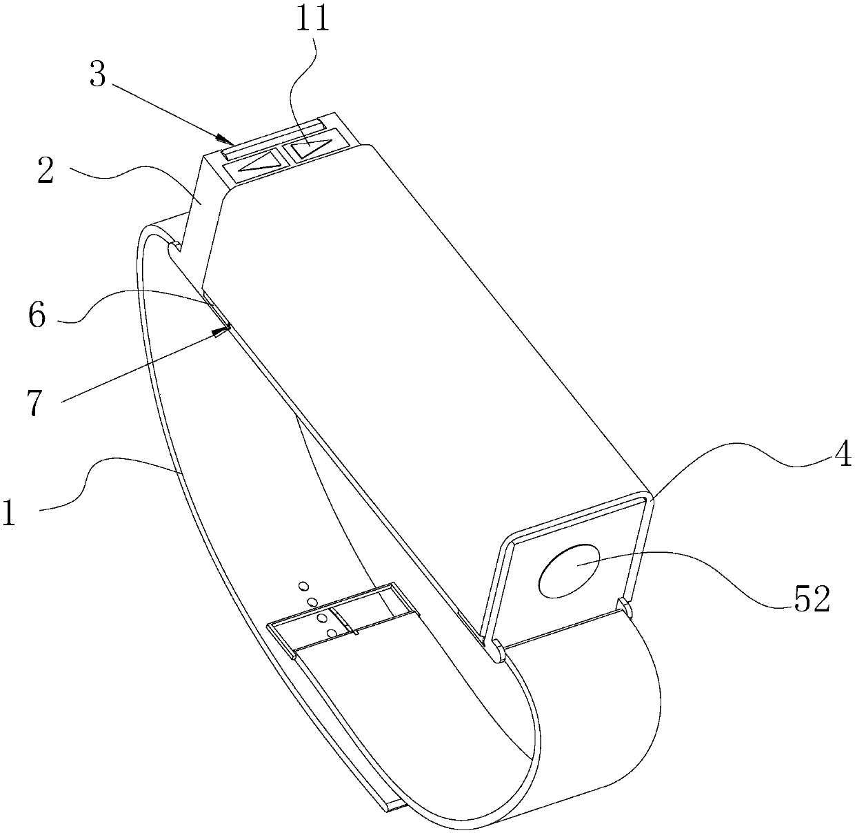 Camera-shooting bracelet applying flexible screen