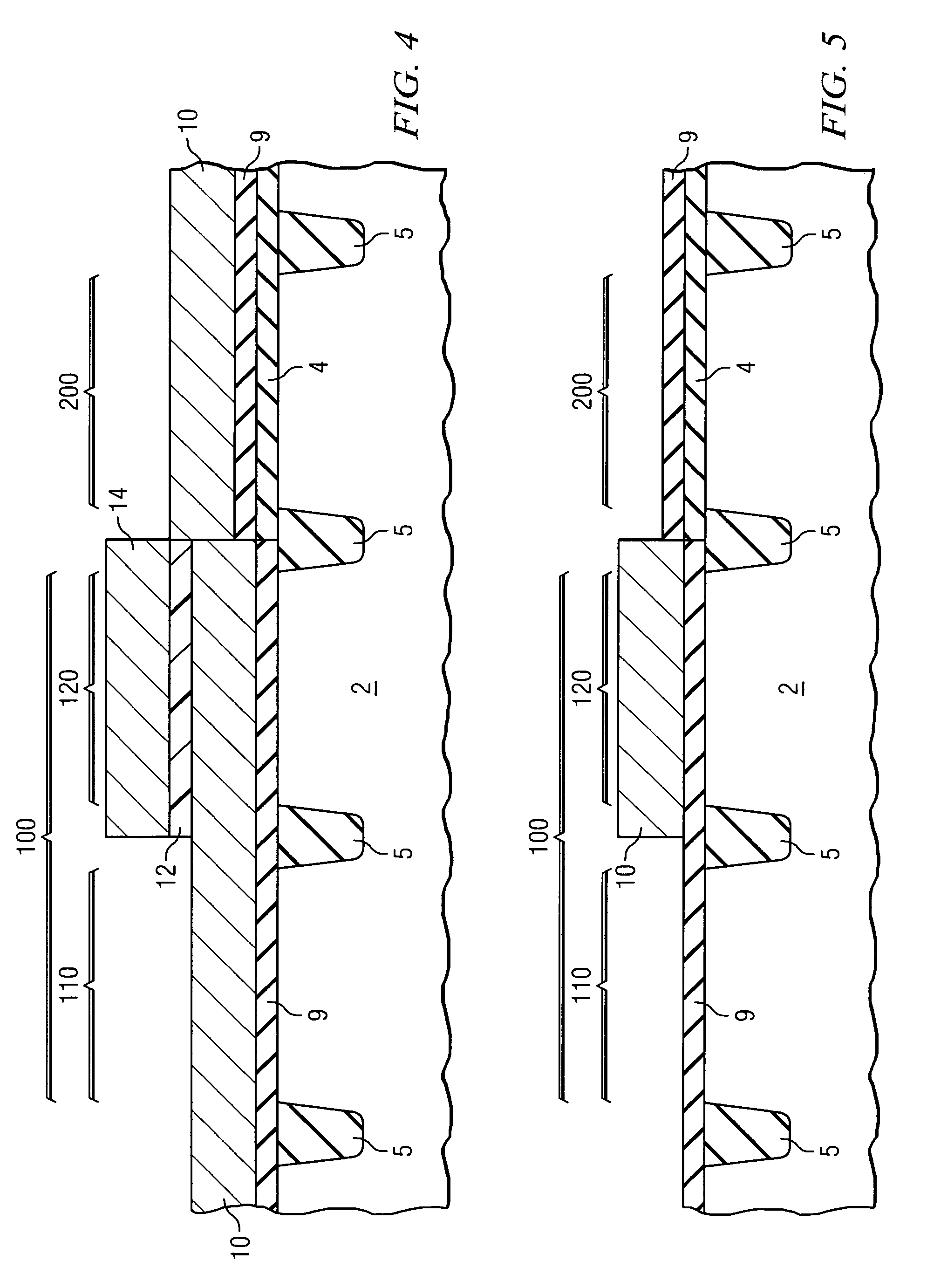 Composite gate structure in an integrated circuit