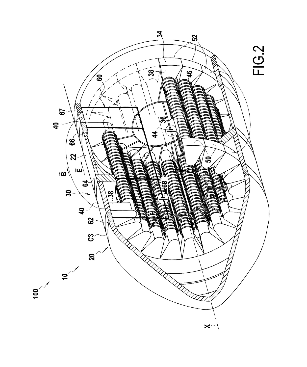 Hall effect thruster and a space vehicle including such a thruster