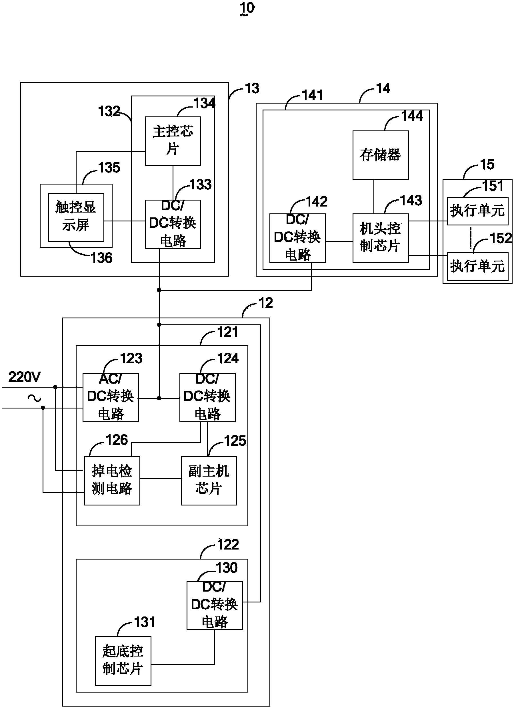 Straight-bar machine and control method thereof