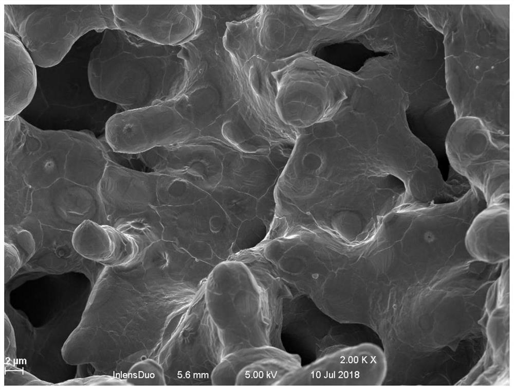 Method for growing graphene film on surface of copper powder