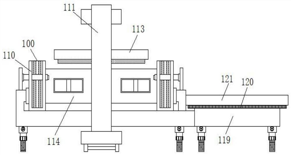 Baking production line with cutting mechanism and for biscuit production