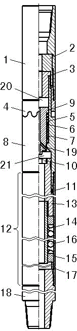 Method and device for achieving shock through circulating drilling fluid