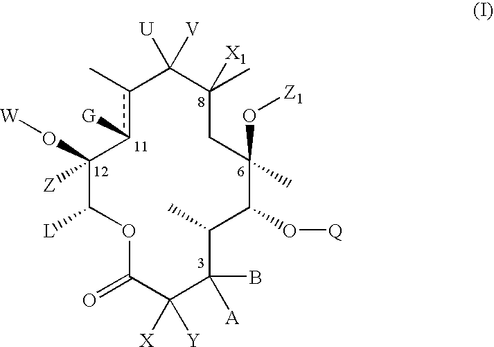 C-8 halogenated macrolides