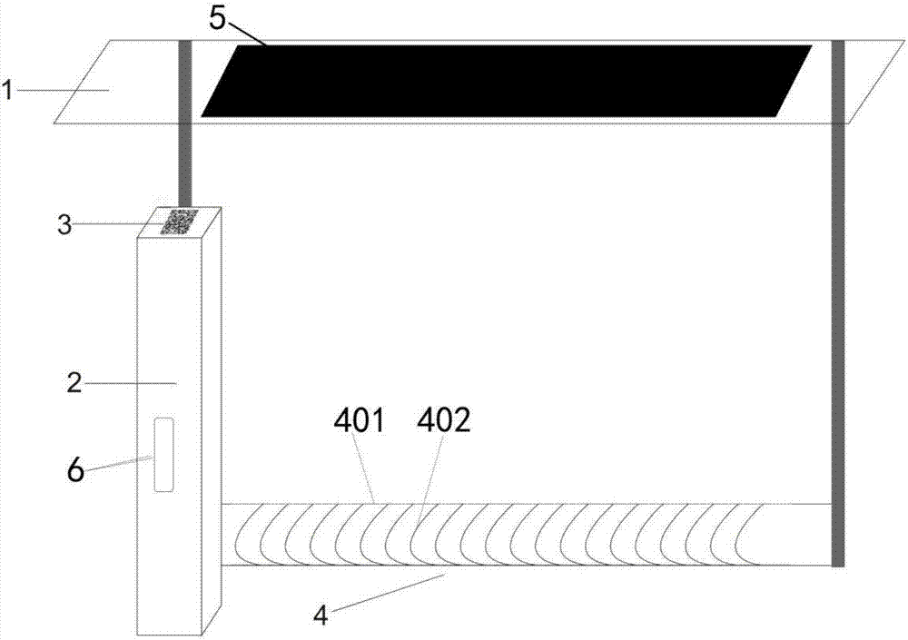 Shared bicycle parking station with two-dimensional codes and working method