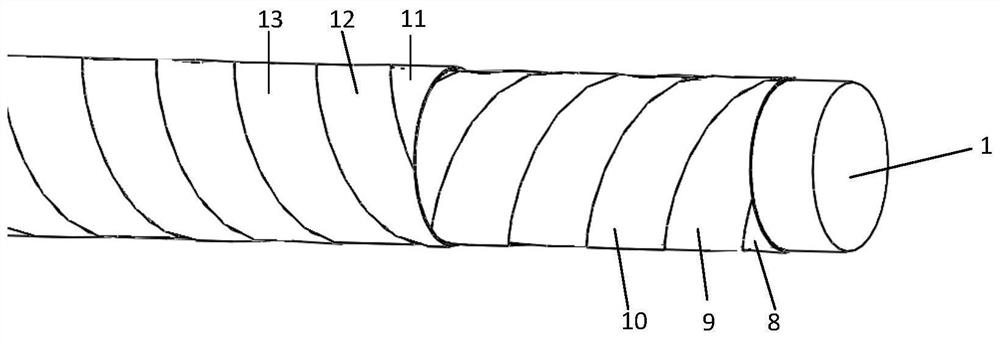 CORC cable with transposed close layers