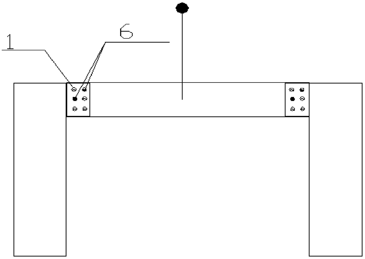 Method for aligning high-intensity bolt hole sites of connecting plate of steel beam installation via positioning pins