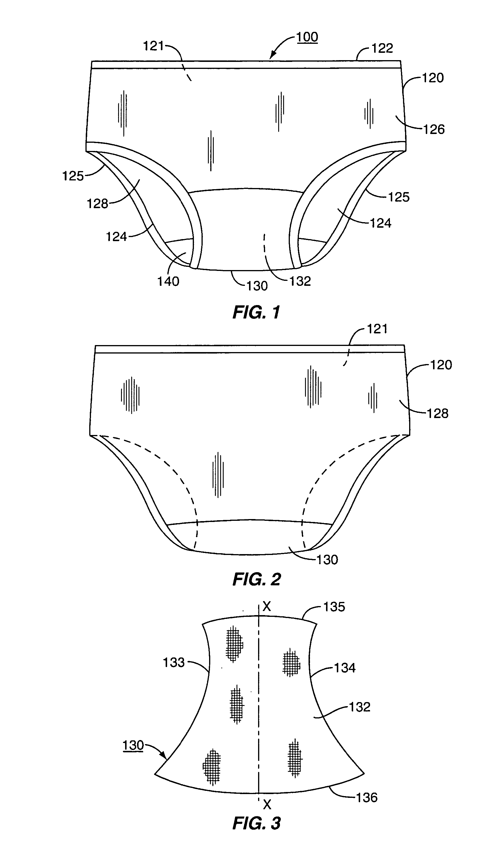 Incontinence pad and apparel formed therewith