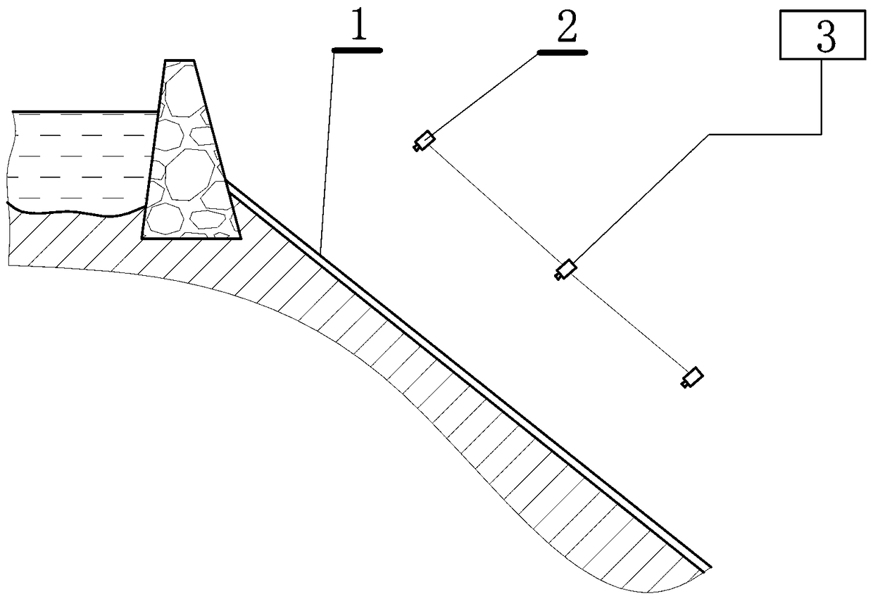 Spillway safety detection system and method based on sheet flow hydrodynamic characteristics