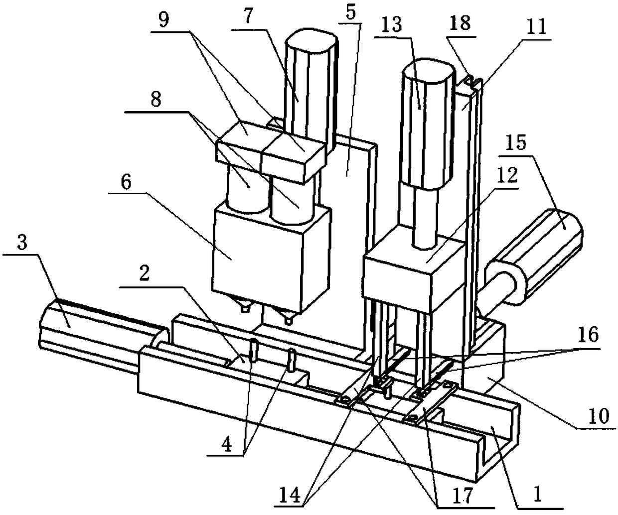 A magnetic steel automatic bonding device for snap switches